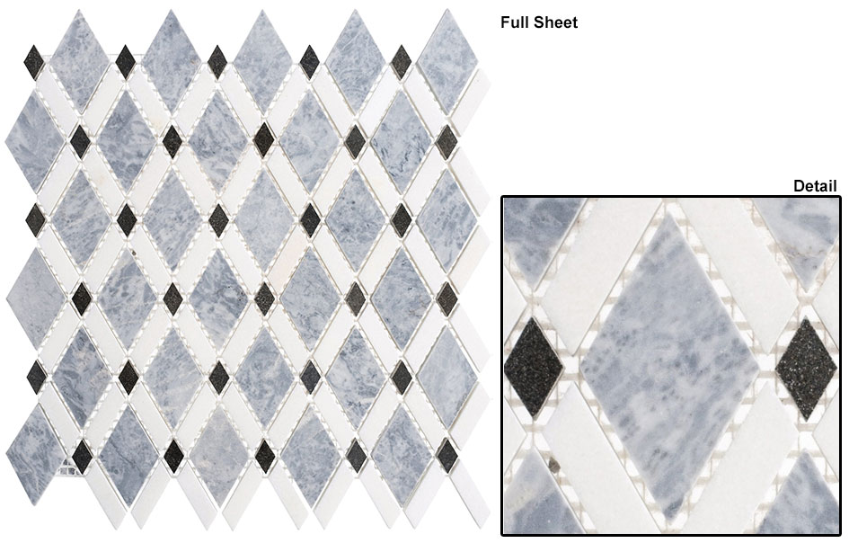 Mugworth(big diamond)+Thassos white(stri