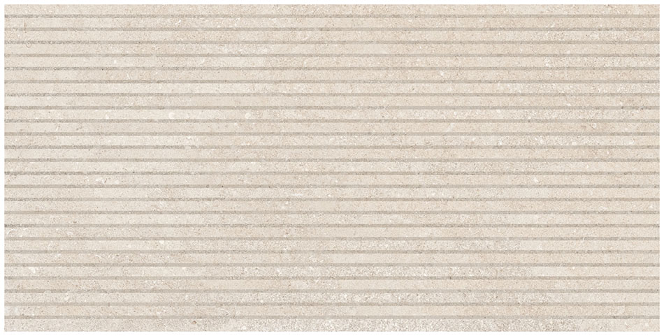Eterea Perla & Avorio Rigato 24x48 The pattern lines shown in this tile DO NOT match up. When installed the line pattern is meant to be offset.
