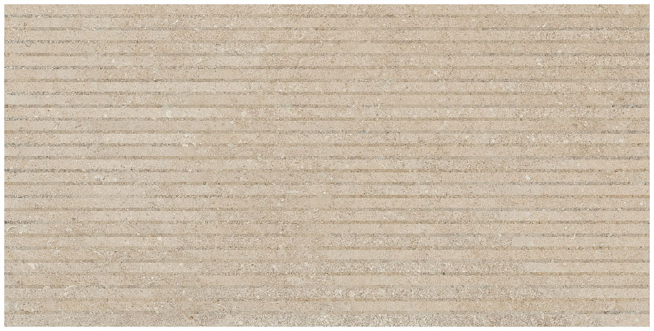 Eterea Naturale & Sabbia Rigato 24x48 The pattern lines shown in this tile DO NOT match up. When installed the line pattern is meant to be offset.