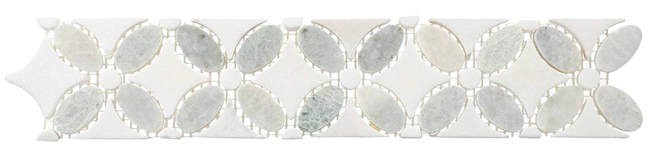 Ming green(oval)+Thassos White(dots)+Tha
