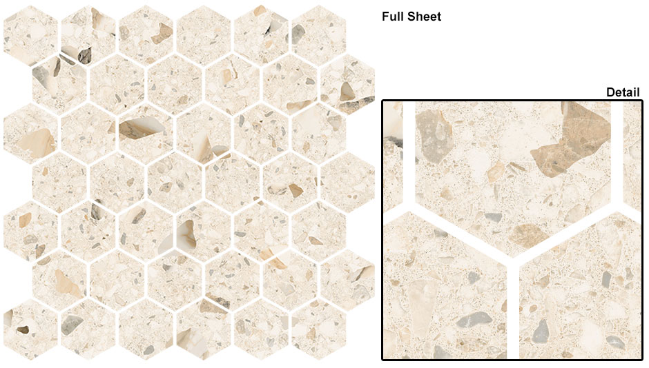 Crescendo DCOF Matte Hex Mosaic