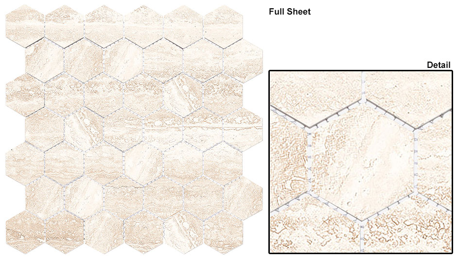 Adagio DCOF Matte Hex Mosaic