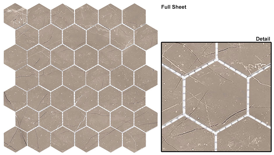 Mezzo DCOF Matte Hex Mosaic