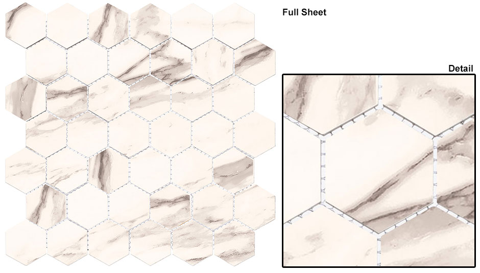 Rondo DCOF Matte Hex Mosaic