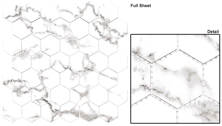 Tocatta DCOF Matte Hex Mosaic