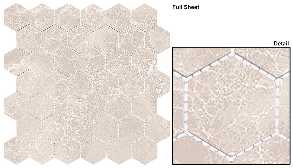 Fugue Polished Hex Mosaic