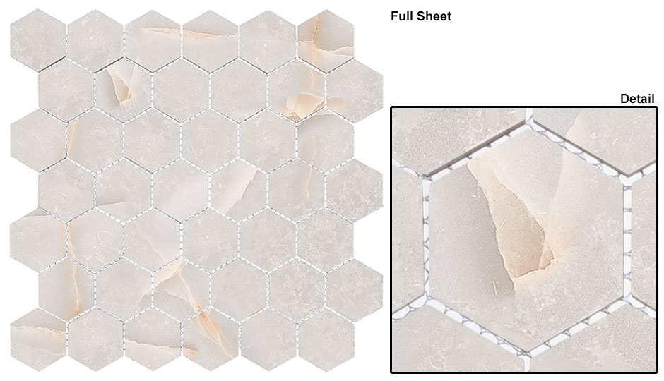 Sonata Polished Hex Mosaic