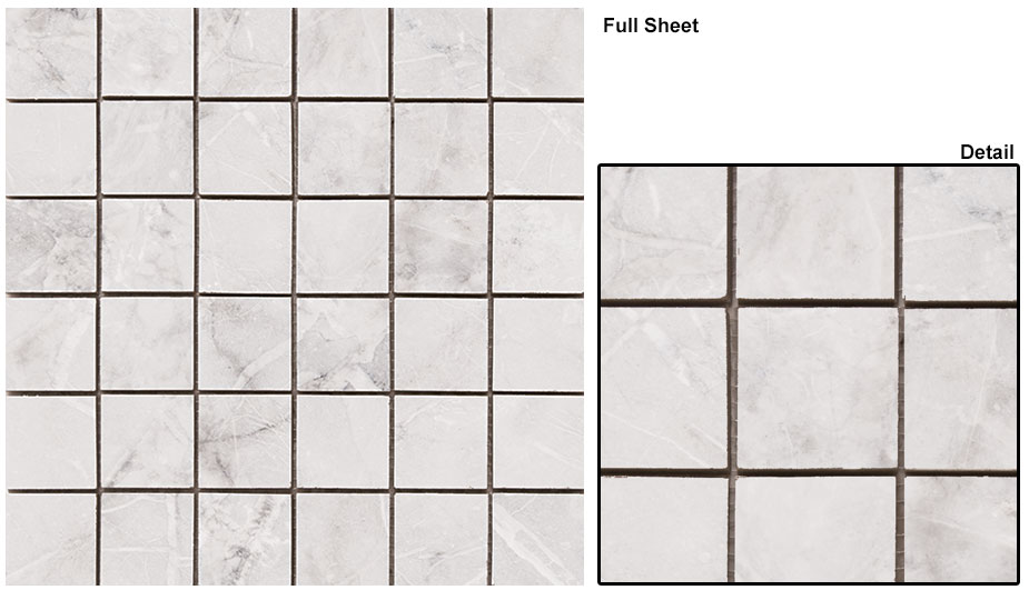 Atlantis White 2x2 Mosaic