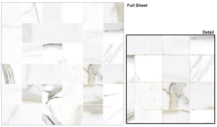 Emporio Calacatta 2x2 Mosaic